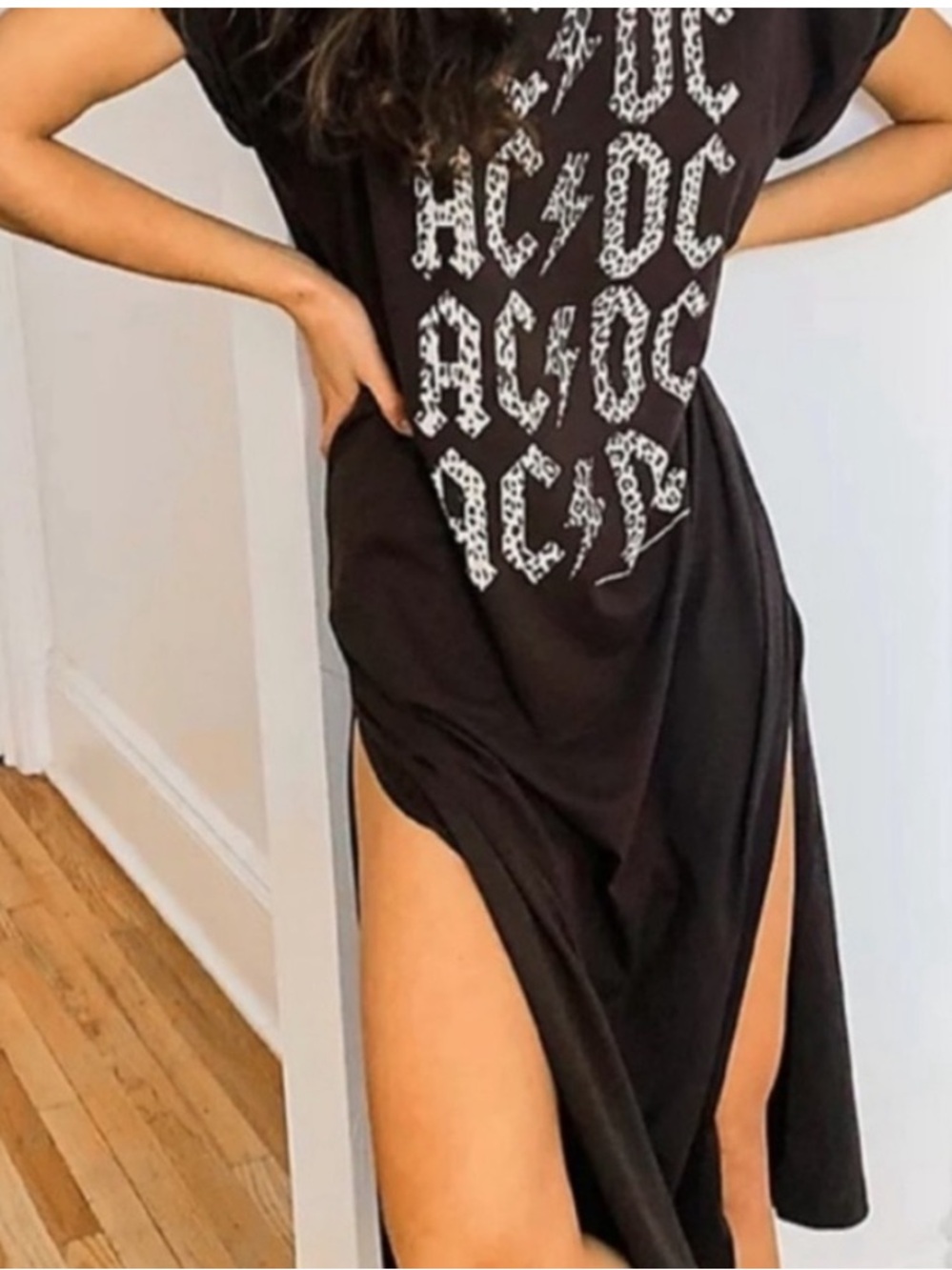 Free People Beach/CHASER Cotton Maxi T Shirt Short Sleeve Retro Dress ⭐️⭐️⭐️⭐️⭐️